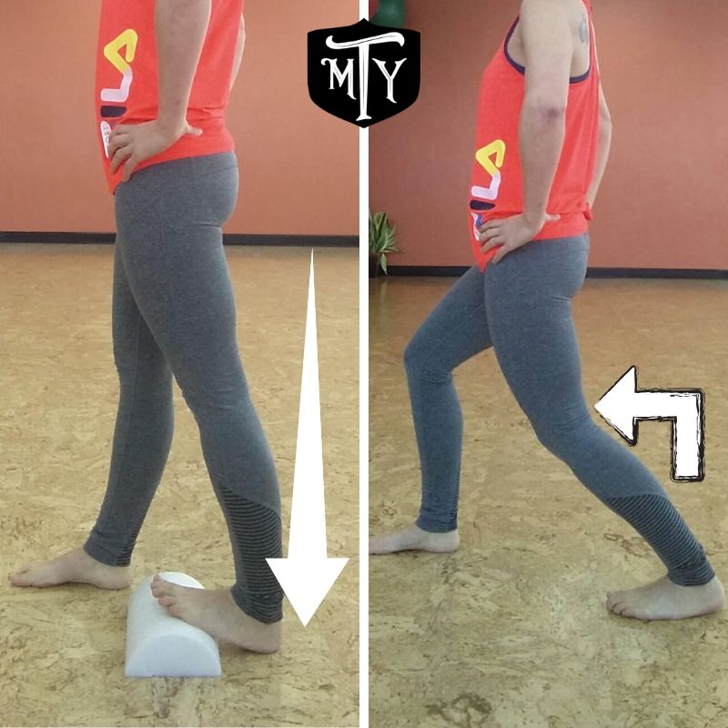 Mother Trucker Yoga Fitness Test Calf Stretch