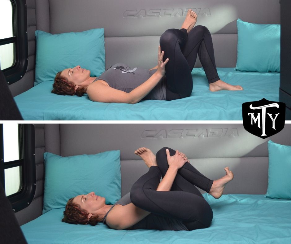 Figure Four Stretch Mother Trucker Yoga