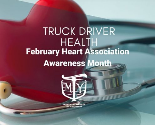 Truck Driver Health: February Heart Association Awareness Month Mother Trucker Yoga Blog Cover Image 2022