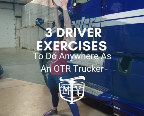 3 Driver exercises to do anywhere as an OTR Trucker Mother Trucker Yoga Cover Photo BLog