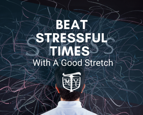 Beat Stressful Times With A Good Stretch mother trucker yoga blog cover image