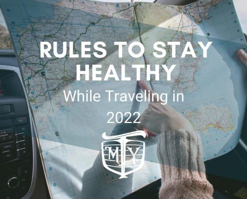 Rules To Follow To Stay Healthy While Traveling in 2022 mother trucker yoga blog cover image