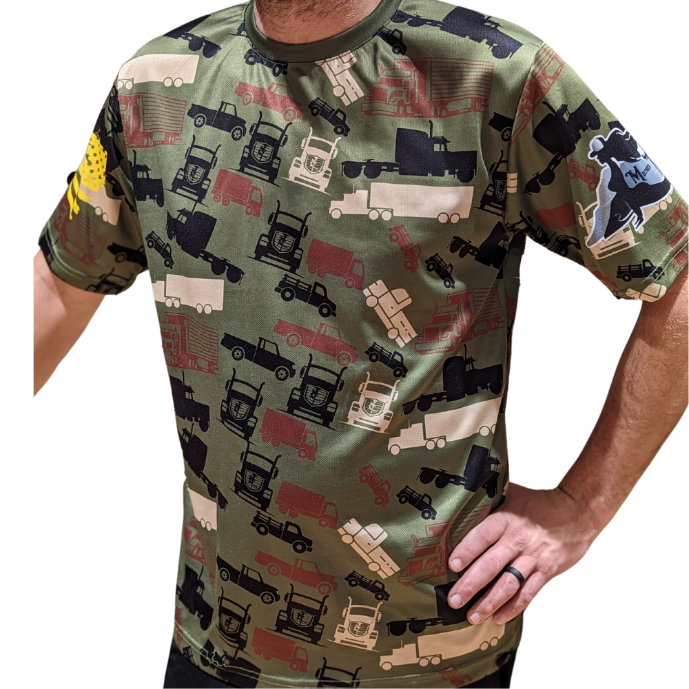 Military Camo Polo T-Shirt Men - Army Camouflage Polo Tee