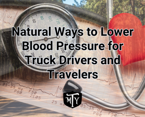 Natural Ways to Lower Blood Pressure for Truck Drivers and Travelers Cover Image Mother Trucker Yoga